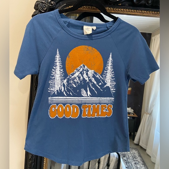 Cropped, velvet, vintage inspired, graphic tee. - Picture 2 of 7